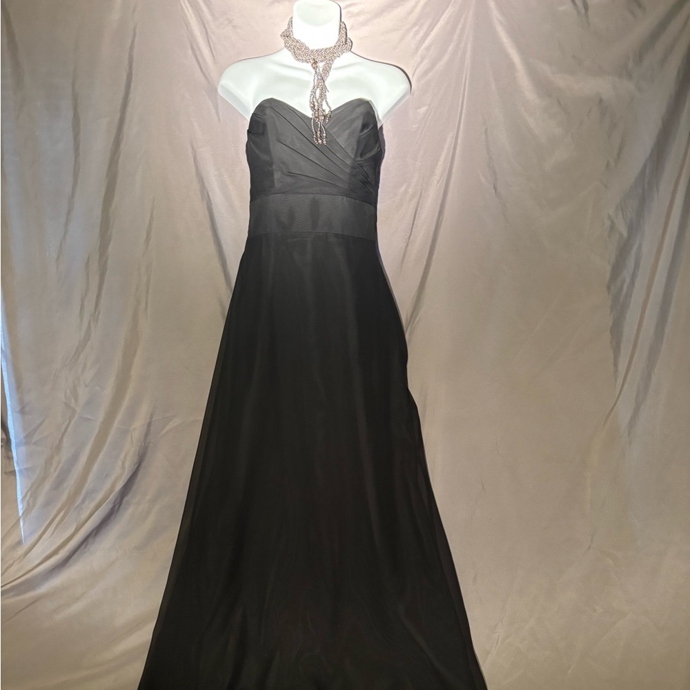Impressions Black Strapless Gown